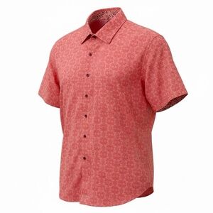 Robert Graham Mens Shirt Size 2XL Classic Fit Button Down Short Sleeves Cotton
